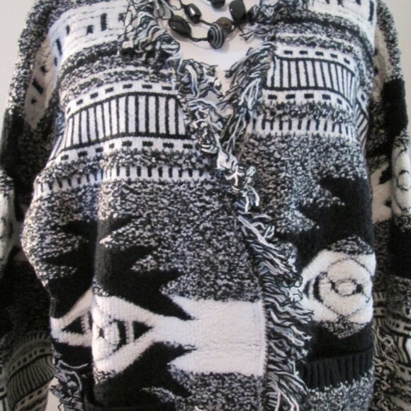 Sante Fe Style Fringe POL Cardigan – BOHO NEW - Picture 10 of 11
